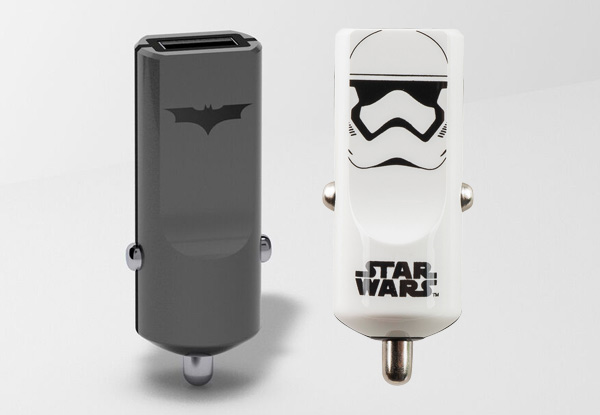 Tribe Batman or Stormtrooper Buddy Car Charger with USB Port