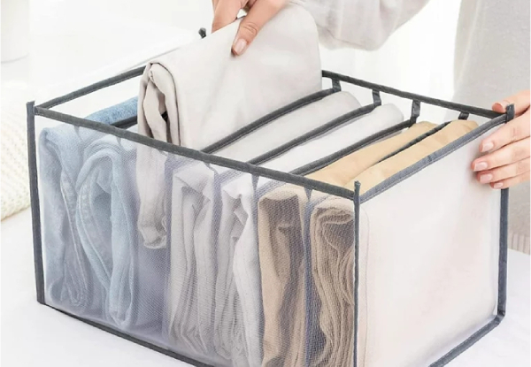 Four-Pack Washable & Foldable Clothes Organiser