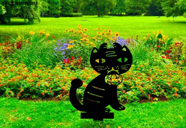 Four-Piece Acrylic Cat Garden Ornaments - Option for Two Sets