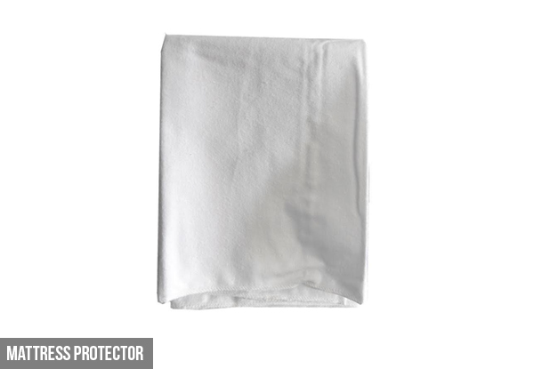 Cot Mattress Protector - Option for a Single Bed Mattress Protector or Two-Piece Cot Sheet Set