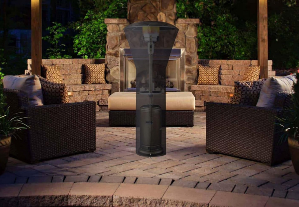 Water-Resistant Stand-up Patio Heater Cover with Zipper - Four Sizes Available