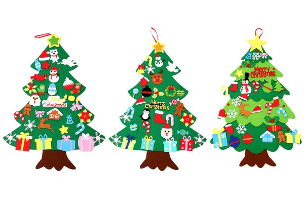 32-Piece DIY Christmas Tree Wall Hanging Decor - Three Styles Available