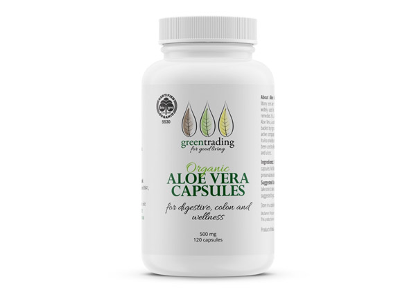 Organic Aloe Vera Capsules 500mg with Free Delivery