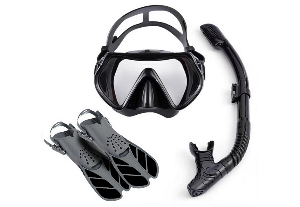 Adult Snorkeling Gear Panoramic View Set - Available in Two Sizes & Option for Two-Pack