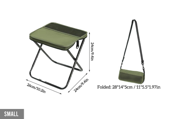 Foldable Backpack Stool with Carry Bag - Available in Three Colours & Two Sizes