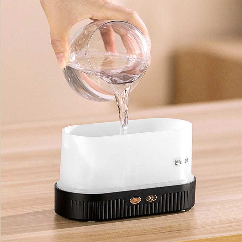 Cool Mist Quiet Humidifier with Flame Simulation Night Light - Two Colours Available