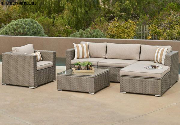 Six-Piece Solaura Outdoor Modular Sectional Furniture Set