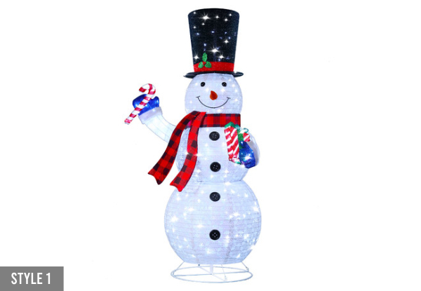 180cm Snowman LED Christmas Light Decor - Two Options Available