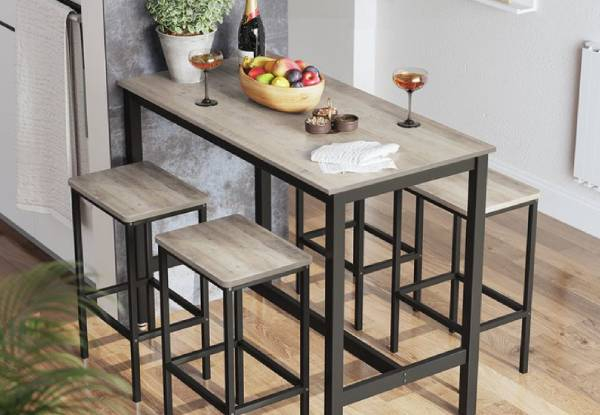 Vasagle Modern Bar Table & Stool Set