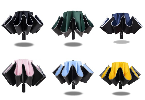 Wind Resistant Portable Umbrella - Six Colours Available