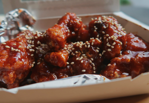 Ten Pieces of  Original, Korean Style or Half & Half Fried Chicken with Dessert - Option to incl. Bubble Tea