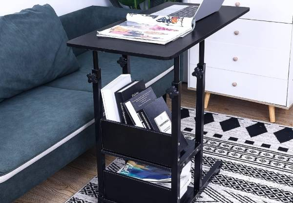 Height Adjustable Laptop Table with Wheels - Available in Two Sizes