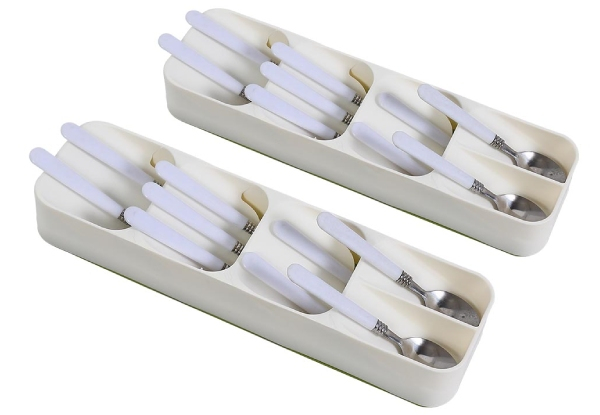 Two-Pack Cutlery Organiser Drying Tray