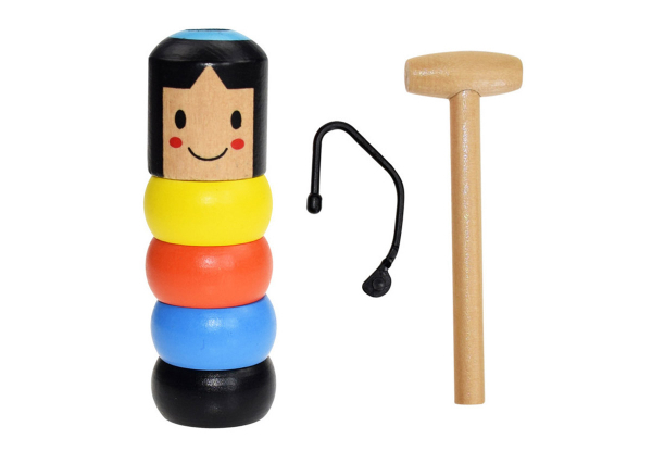 Unbreakable Wooden Man Toy - Option for Two