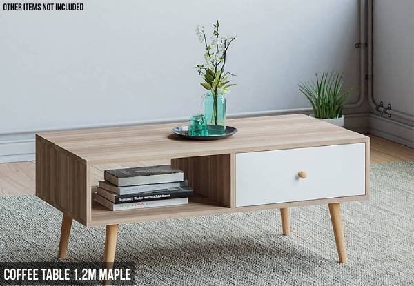 Sophia Natural Design Coffee Table - Two Colours Available