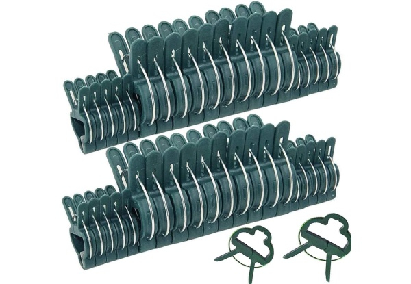 40-Pack of Reusable Plant Support Clips Vines