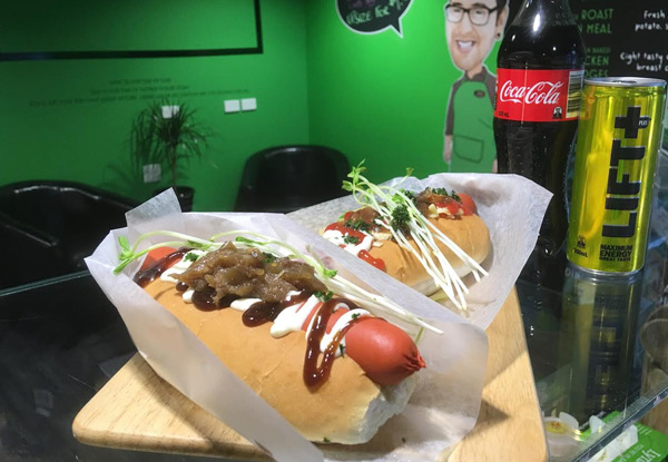 $6 for One American Hot Dog & One Regular Drink or $10 for Two