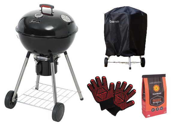 Charmate Corona Kettle BBQ Kit incl. Cover, Gloves & Fuel