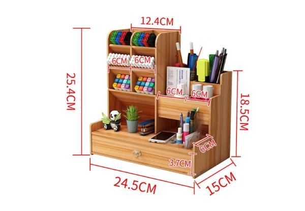 Wooden Desk Organiser - Available in Two Options