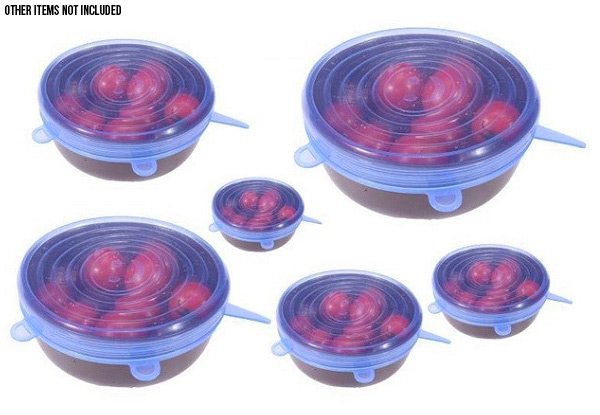 Silicone Stretch Lids Reusable Food Storage Covers - Two Shapes Available & Option for Two Sets