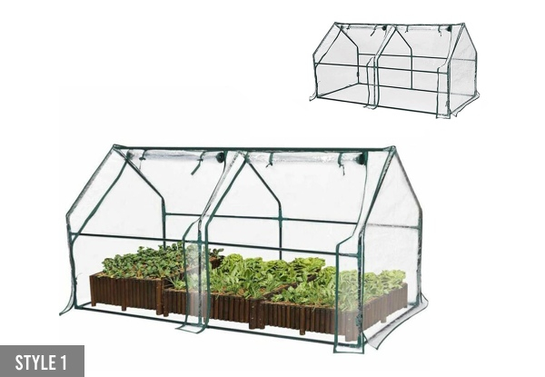 Complete Greenhouse Flower Garden Shed with Frame Cover - Two Styles Available