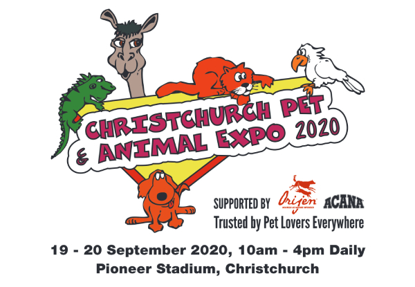 One Adult Ticket to the Christchurch Pet & Animal Expo 2021 at Pioneer Stadium - 8th & 9th May 2021