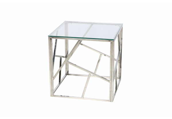 Lella Square Glass Side Table