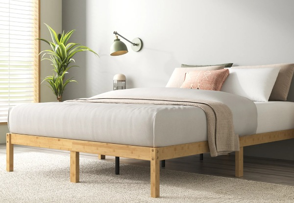 Zinus Bamboo Bed Base - Four Sizes Available