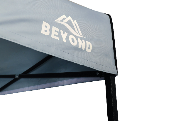 Beyond Summit 3x3m Gazebo with 3 Side Walls - Grey