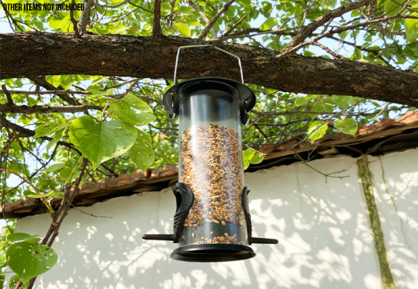 Small Hanging Bird Feeder with Two Feeding Ports