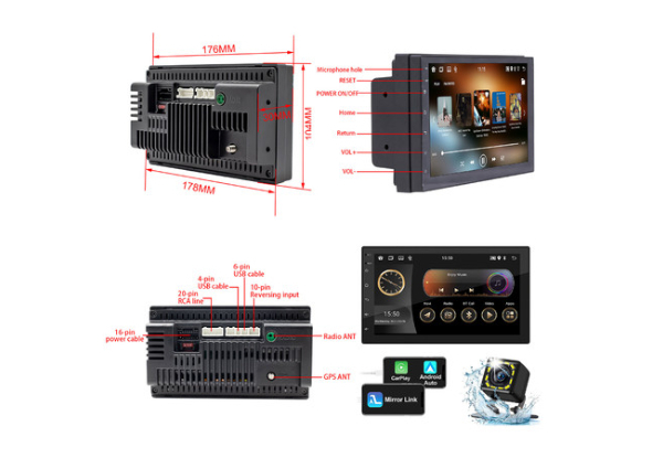 7-Inch Car Stereo Radio 2G+32G RAM/ROM