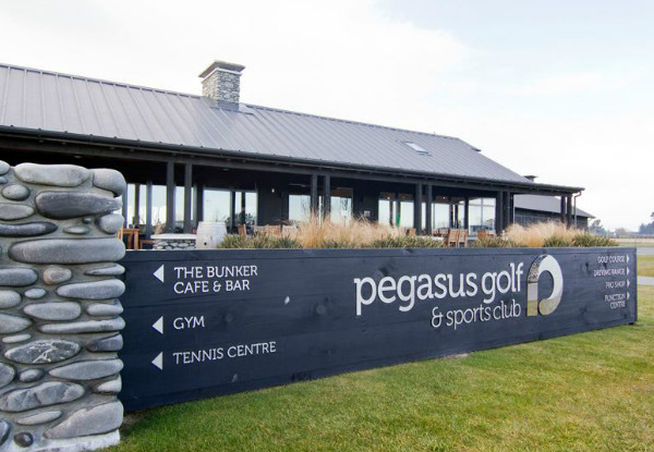 Round of Golf & Bunker Cafe Food & Beverage Voucher - Options for up to Four People