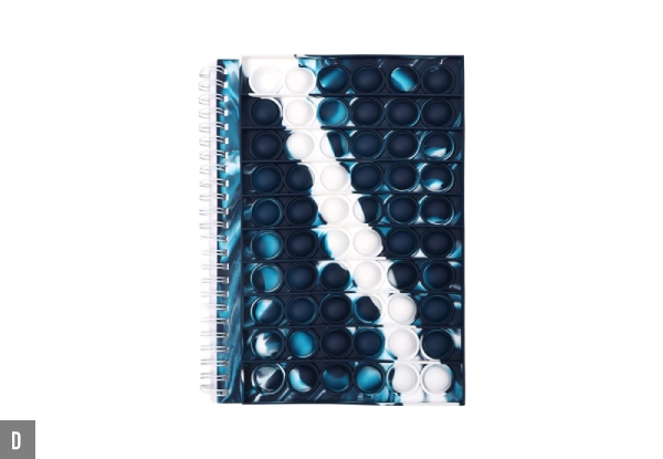Fidget Popper Spiral Notebook Range - Four Options & Two-Pack Available