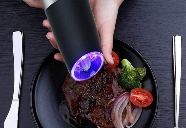 Electric Salt & Pepper Grinder Set