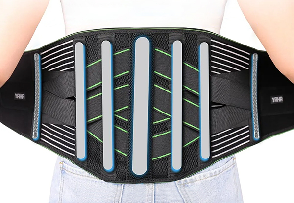 Breathable Back Support Belt with Removable Lumbar Pad - Available in Five Sizes