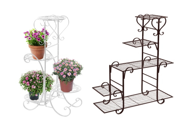 Levede Metal Plant Stand Rack - Two Colours Available