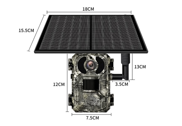 Outdoor Solar 4G LTE Cellular Trail Cameras with 2K Live Video - Option for Two