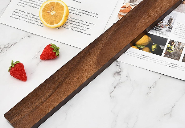 Kitchen Magnetic Wooden Knife Holder