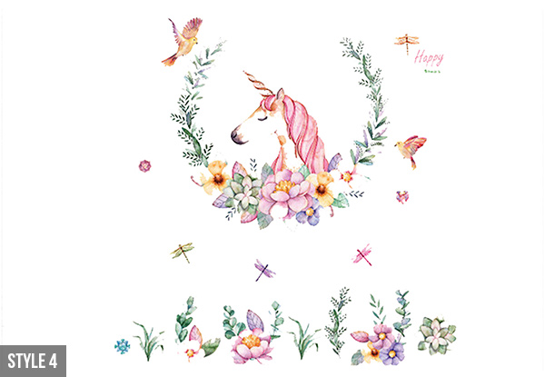 Flamingo or Unicorn Wall Decal with Free Delivery