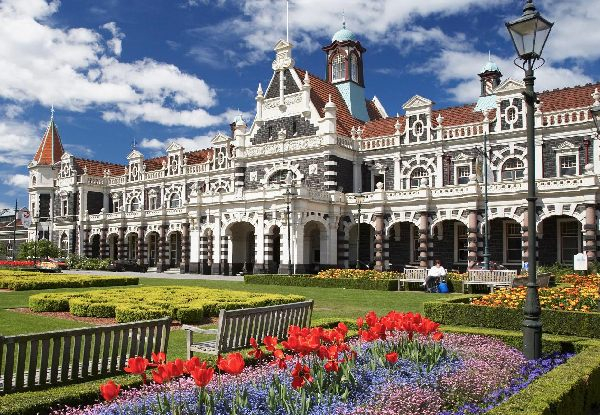 Per-Person, Twinshare Dunedin City Break incl. Flights, Three Nights Accommodation, Welcome Drink & Two-Course Dinner - Option for Three Nights & to Depart from Christchurch, Wellington or Auckland