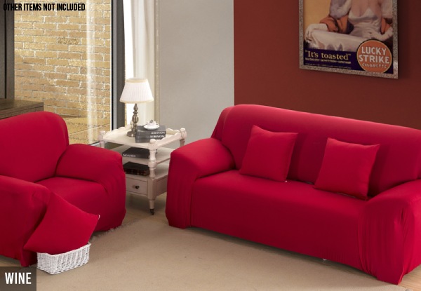 Elastic Sofa Cover - Four Sizes & Four Colours Available