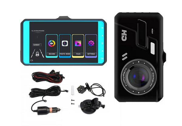 Touch Screen Dual Car Camera with 32G Card