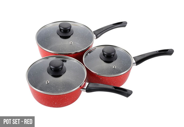 From $39 for Domus Compello Marble Stone Cookware – Various Options & Colours with Free Metro Shipping (value up to 197.95)
