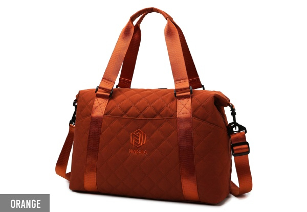 Argyle Print Travel Duffle Bag - Six Colours Available