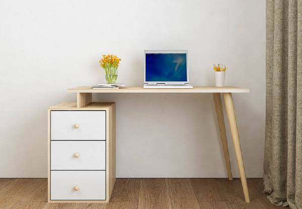 Sophia Simple Life Desk with Drawers 80cm