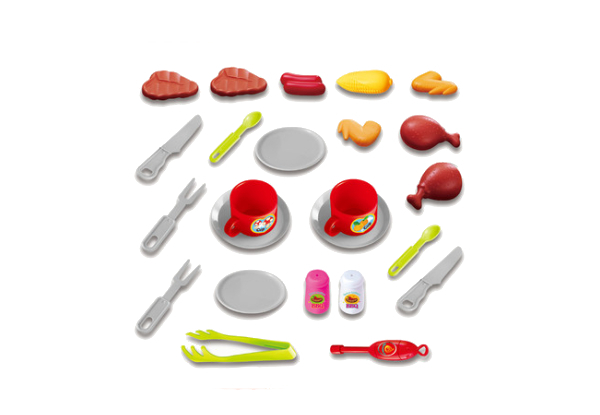 Kids Kitchen BBQ Grill Playset with Sounds & Lights