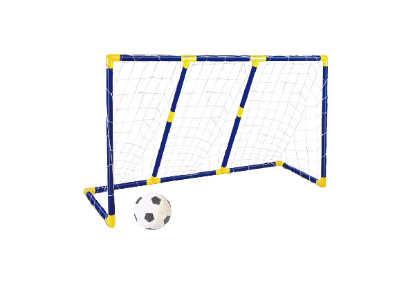 Kids Football Net Set Incl. Ball Pump & Beanbag