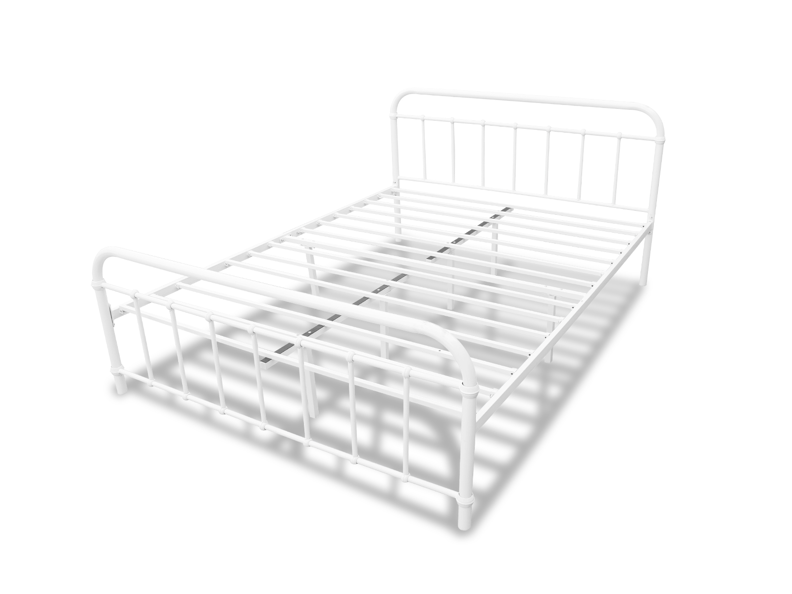 Darcy White Queen Metal Bed Frame
