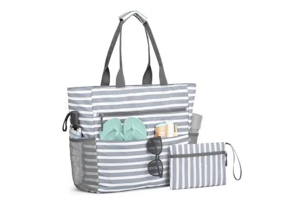 Foldable Sandproof Beach Tote Bag - Two Colours Available