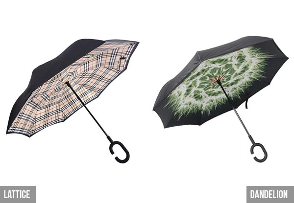 Wind Resistant Reversible Umbrella - 16 Designs Available